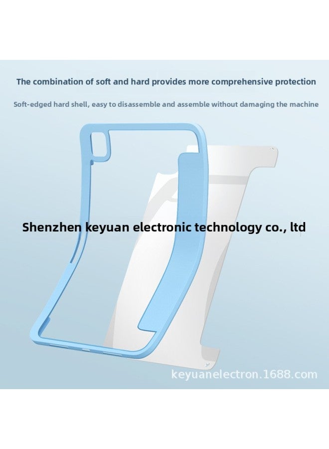 2025 For Ipad11 Generation Protective Cover Air11 Inch Magnetic Detachable Mini7 Flat Anti-drop Protective Shell-Color:Sky Cloud Blue-Applicable Model:2025ipad11th Generation (a16) - Image 4
